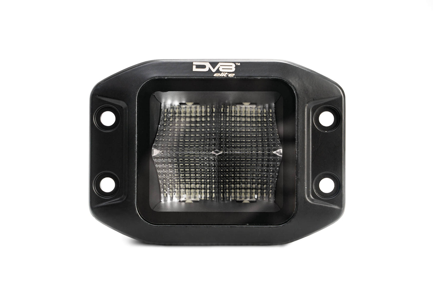 3 Inch Elite Series Led Flush Mount Pod Light DV8 Offroad