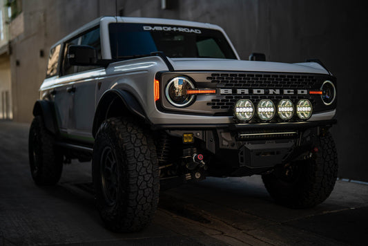 7 Inch Halo Elite Round Light w/ Accent Halo DV8 Offroad-1