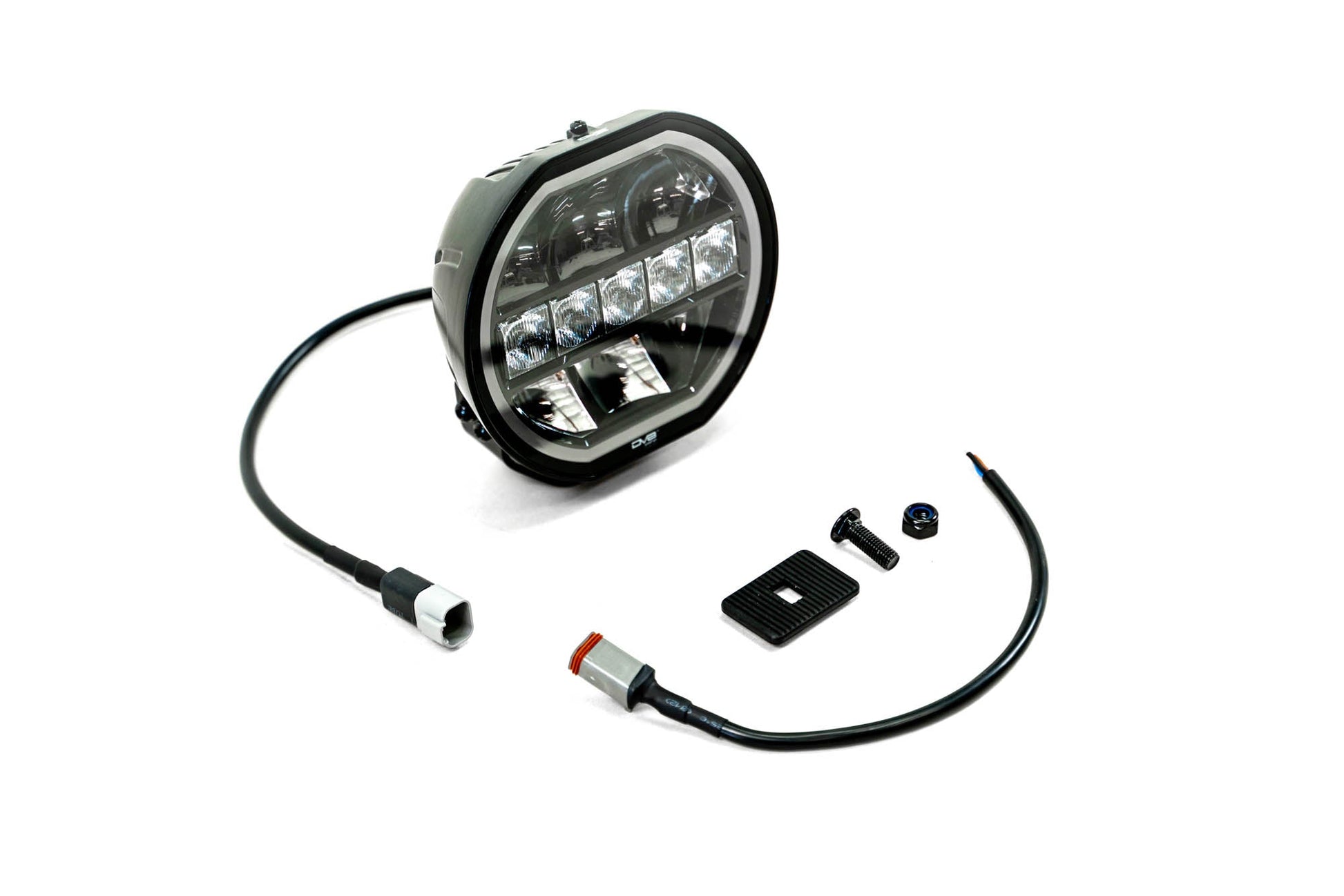 7 Inch Halo Elite Round Light w/ Accent Halo DV8 Offroad-11