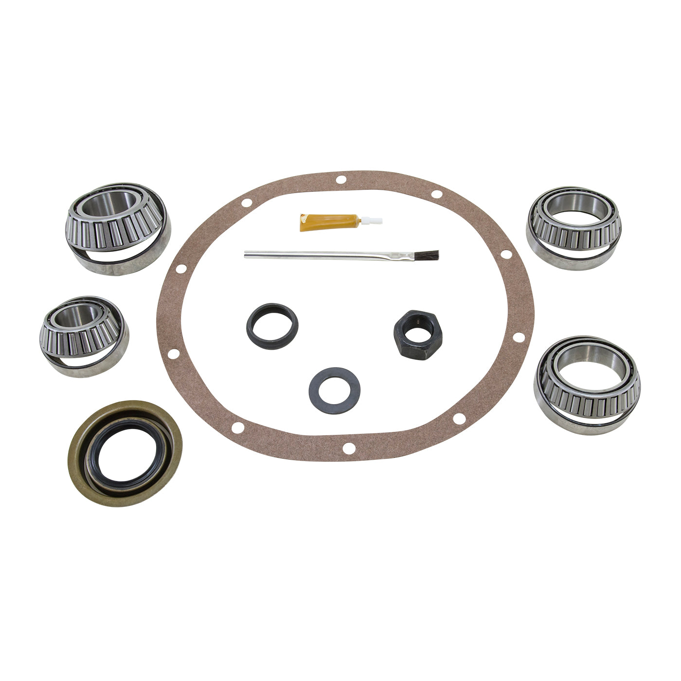 Bearing Install Kit For '01 & Up Chrylser 9.25 Inch Rear Differential 01-10 9.25 Inch Rear Chrylser Bearing Kit (Some 11-12 Zf W/O Staked Pinion Nut) Yukon Gear & Axle