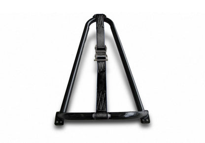 Textured Black Bed Mounted Tire Carrier with Black Strap NFab-3
