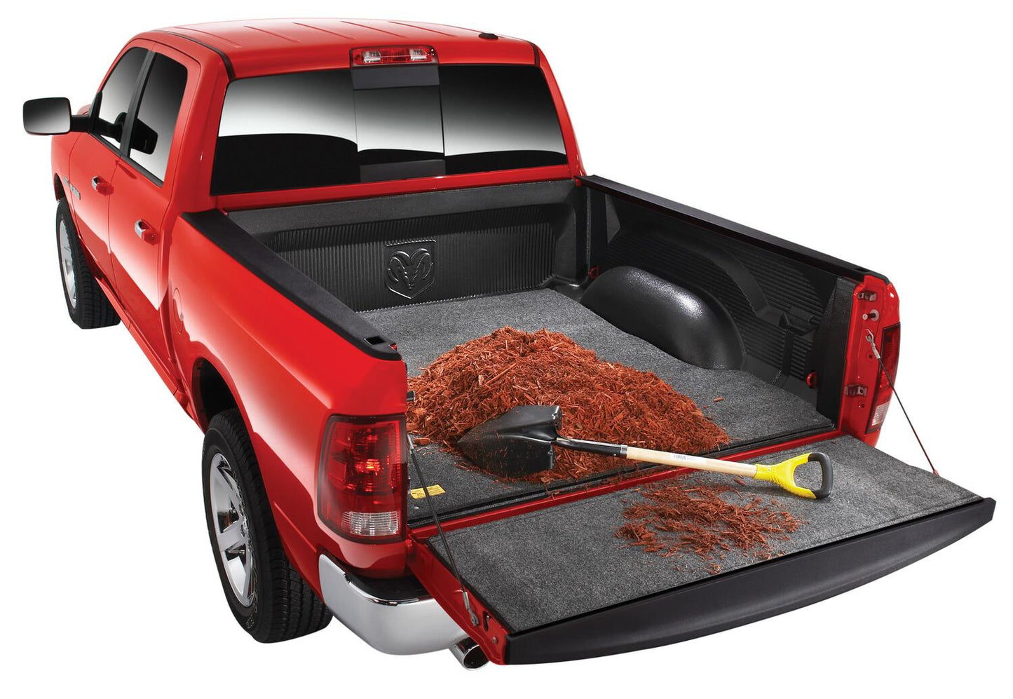 Bedmat For Drop-In 09-14 Ford F-150 5'6 inch Bed 1/2 Inch Thick Installs Over Existing Plastic Drop In Bed Liner Charcoal BedRug-1