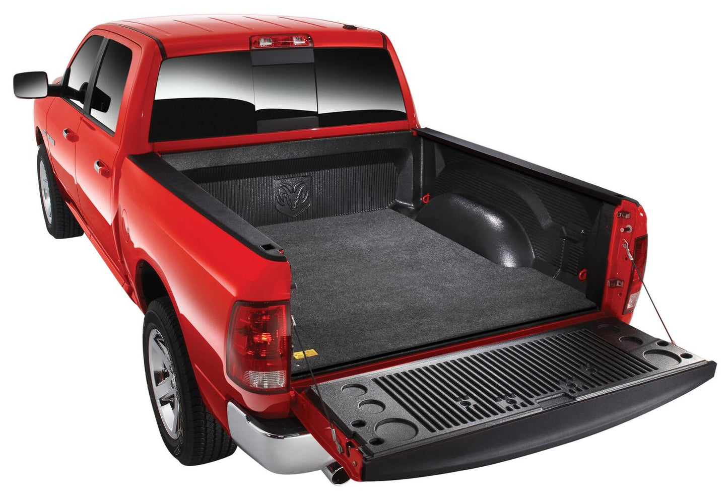 Bedmat For Drop-In 09-14 Ford F-150 5'6 inch Bed 1/2 Inch Thick Installs Over Existing Plastic Drop In Bed Liner Charcoal BedRug-3