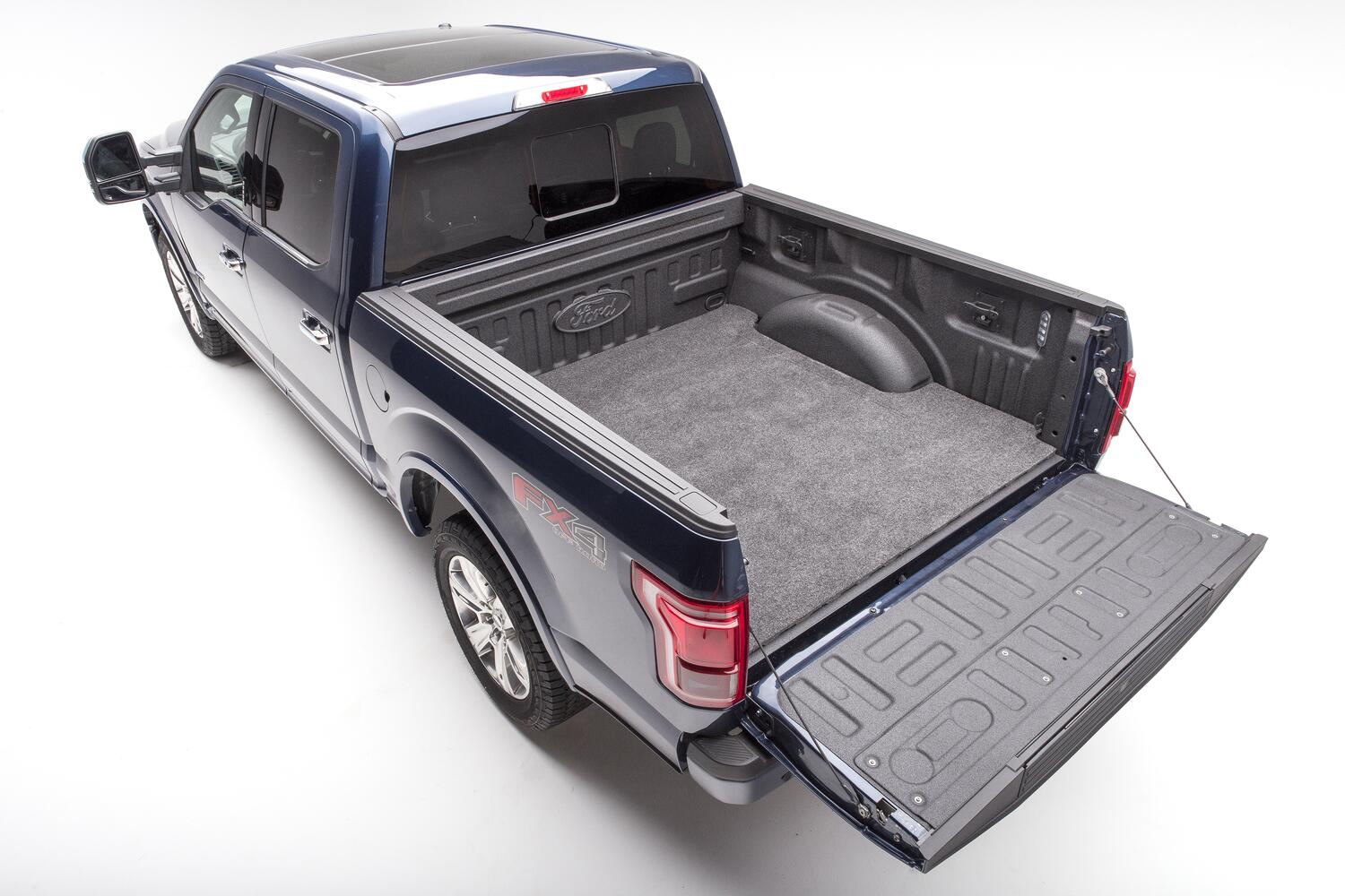 Bedmat For Spray-In Or No Bed Liner 2015-2025 Ford F-150 6'7 inch Bed 3/4 Inch Thick For Use w/Spray On Bed Liner And Non Liner Applications Charcoal BedRug