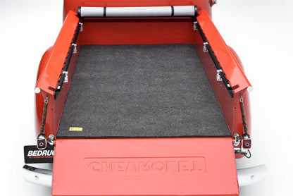 Bed Mat 66 inch X 98 inch Cut To Fit 66 Inch x 98 Inch 1/2 Inch Thick For Use w/Drop In Bed Liner w/o Bed Rail Storage Charcoal BedRug