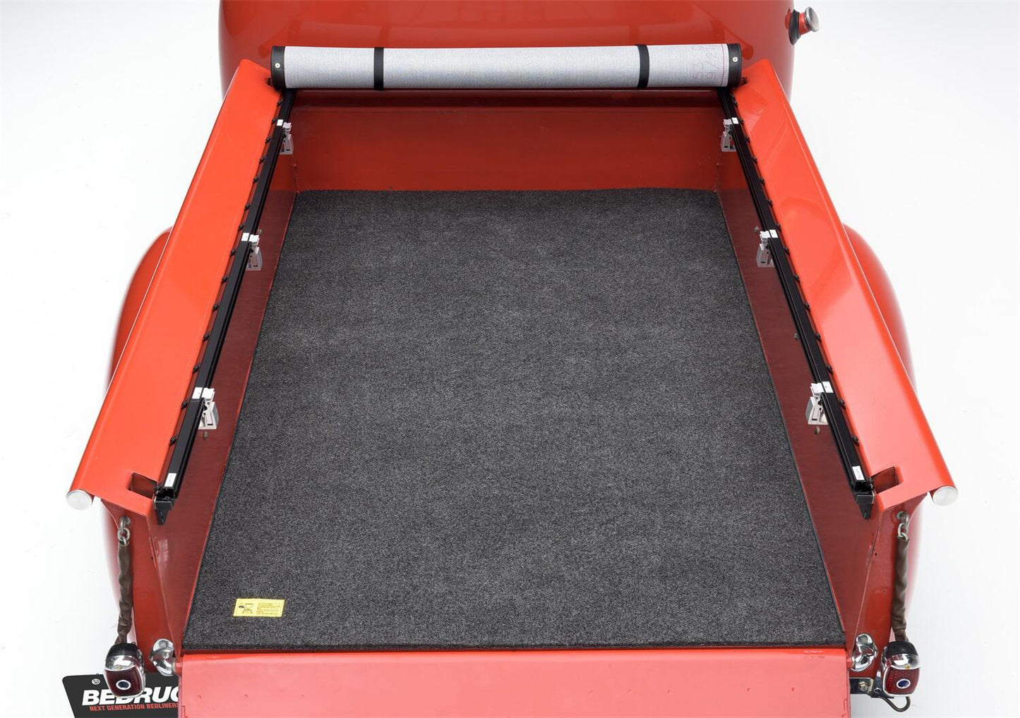 Bed Mat 66 inch X 98 inch Cut To Fit 66 Inch x 98 Inch 1/2 Inch Thick For Use w/Drop In Bed Liner w/o Bed Rail Storage Charcoal BedRug-1