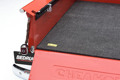 Bed Mat 66 inch X 98 inch Cut To Fit 66 Inch x 98 Inch 1/2 Inch Thick For Use w/Drop In Bed Liner w/o Bed Rail Storage Charcoal BedRug-2