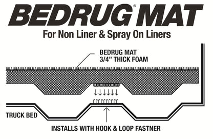 Bedmat For Spray-In Or No Bed Liner 22-25 Toyota Tundra 5'6 inch Bed 3/4 Inch Thick For Use w/Spray On Bed Liner And Non Liner Applications Charcoal BedRug-7