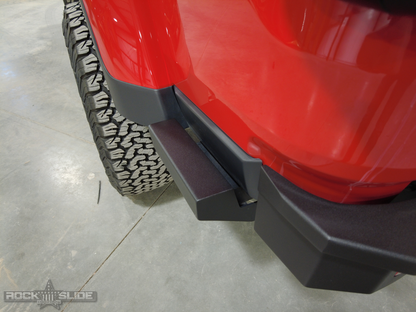 Gladiatror Rear Sliders for 20-Pres Jeep Gladiator JT Steel Powdercoat Rock Slide Engineering-3