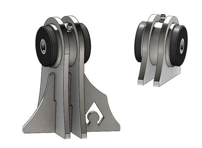 Jeep TJ Weld On UCA Brackets For Low Pro Front Truss Currie JJ Bushings Artec Industries-4