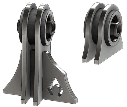 Jeep TJ Weld On UCA Brackets For Low Pro Front Truss Currie JJ Bushings Artec Industries-5