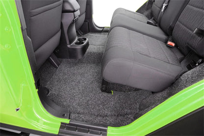 Jeep 76-80 Cj-7 RR Kit W/Gussets 4Pc Floor Kit (Inc Tlgte & Cargo Lnr) Floor Liner Kit 4 pc. Rear Kit Incl. Driver Left Hand Panel Passenger Right HandPanel Tailgate Cargo Liner w/Gussets Charcoal BedRug-1