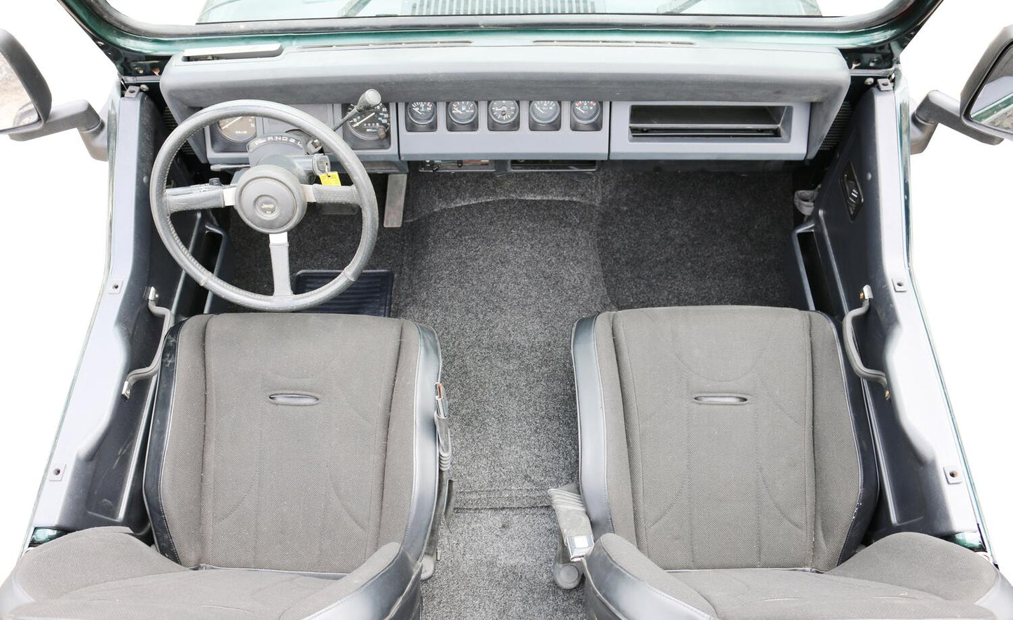 Jeep 76-95 Jeep Cj-7/Yj Front Kit 8Pc Floor Kit (Includes Heat Shields) Floor Liner Kit 8 pc. Front Kit Includes Heat Shields Charcoal BedRug-4