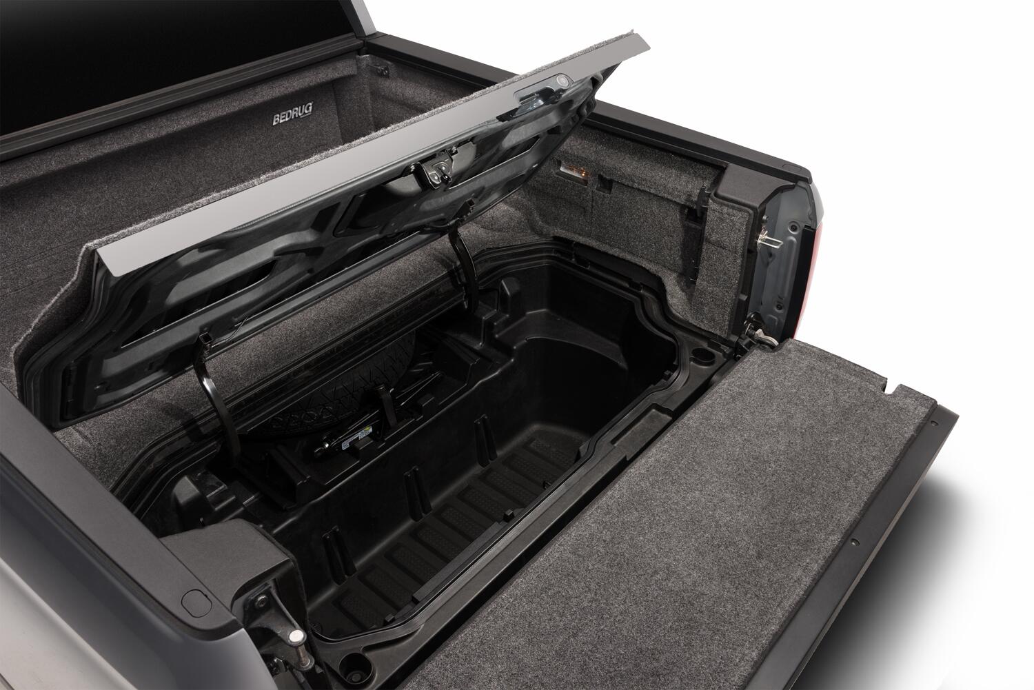 Honda 17-25 Honda Ridgeline (2Pc Floor Accommodates Full Use OF Trunk) Complete Truck Bed Liner 3/4 Inch Thick Floor 1/4 Inch Thick Side Walls Incl. Bulkhead And Tailgate Charcoal BedRug-5