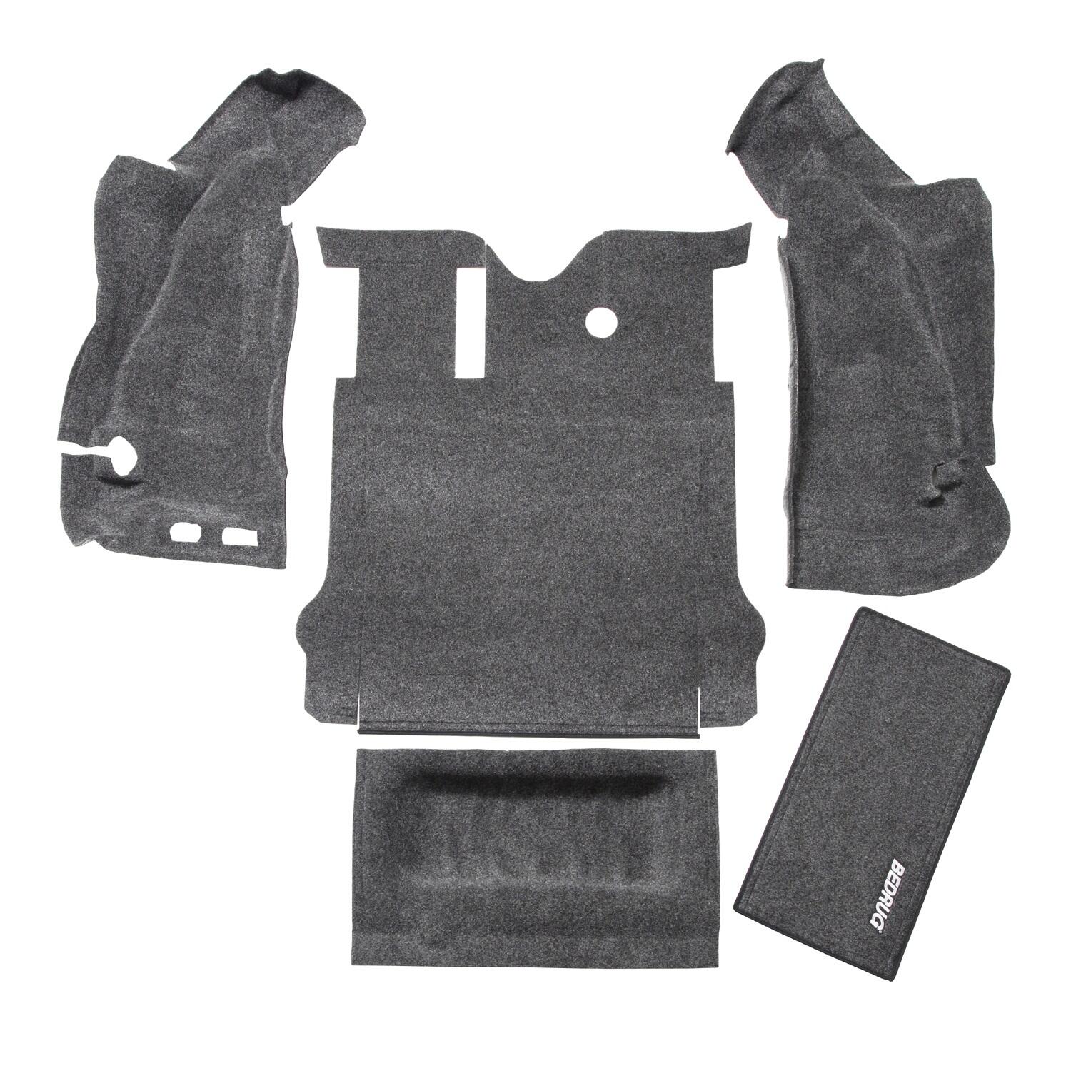 Jeep 07-10 Jeep JK 2Dr Rear 5Pc Cargo Kit (Includes Tailgate & Tub Liner) Cargo Kit 5 pc. Rear Kit Incl. Drivers Wheel Well/ Passengers Wheel Well/ Rear Cargo Floor/ Tailgate And Tub Liner Charcoal BedRug