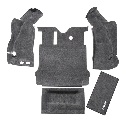 Jeep 07-10 Jeep JK 2Dr Rear 5Pc Cargo Kit (Includes Tailgate & Tub Liner) Cargo Kit 5 pc. Rear Kit Incl. Drivers Wheel Well/ Passengers Wheel Well/ Rear Cargo Floor/ Tailgate And Tub Liner Charcoal BedRug