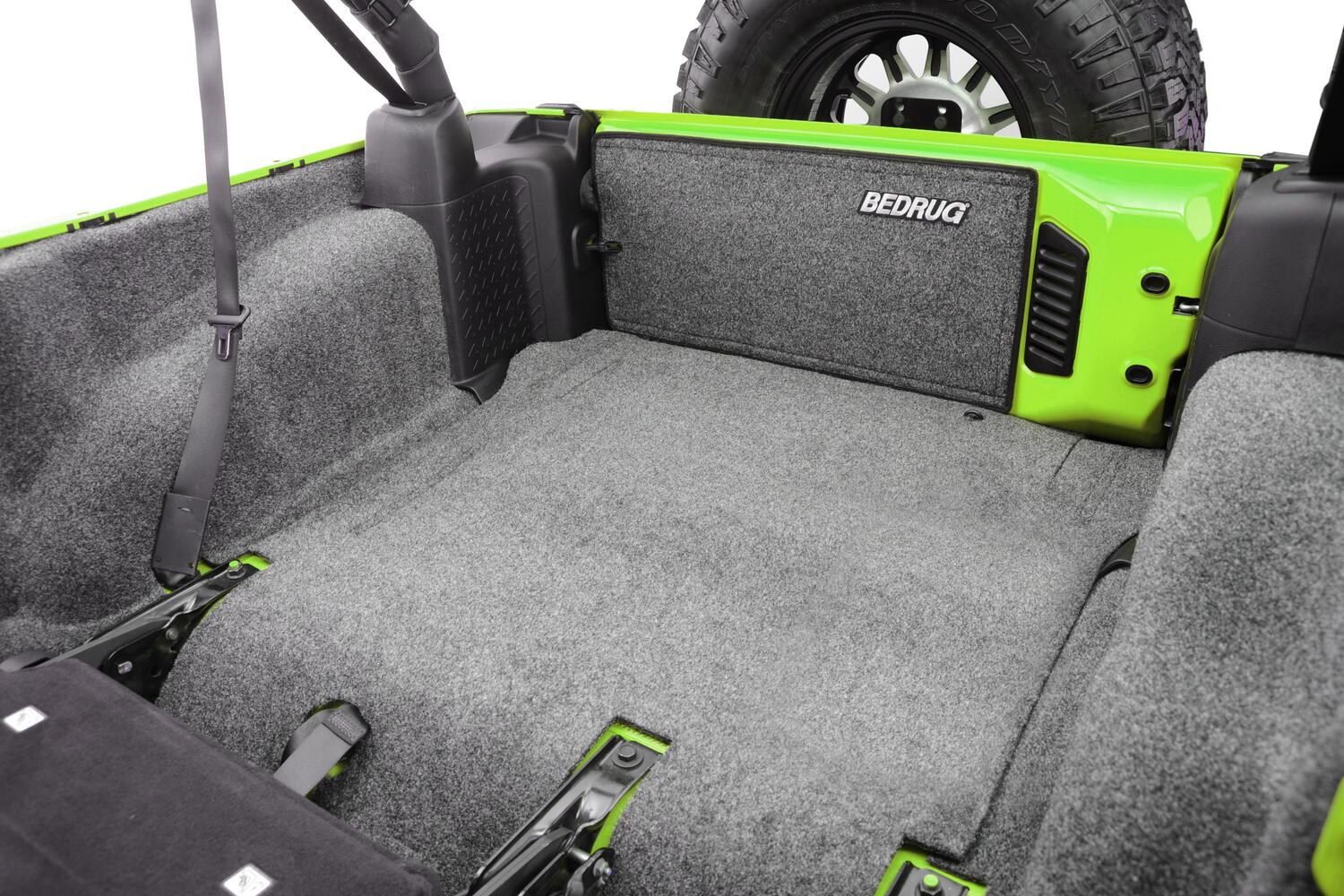 Jeep 07-10 JK Unltd 4Dr RR 5Pc Cargo Kit (Inc Tlgte & Tub Liner) Cargo Kit 5 pc. Rear Kit Incl. Drivers Wheel Well/ Passengers Wheel Well/ Rear Cargo Floor/ Tailgate And Tub Liner Charcoal BedRug-1