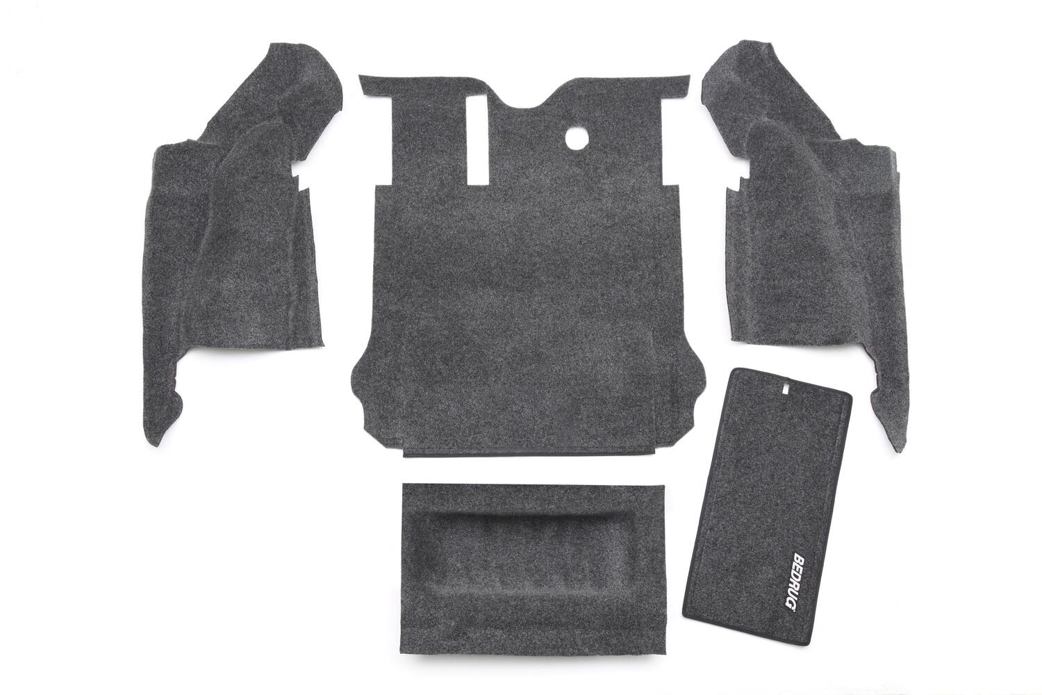 Jeep 07-10 JK Unltd 4Dr RR 5Pc Cargo Kit (Inc Tlgte & Tub Liner) Cargo Kit 5 pc. Rear Kit Incl. Drivers Wheel Well/ Passengers Wheel Well/ Rear Cargo Floor/ Tailgate And Tub Liner Charcoal BedRug-3