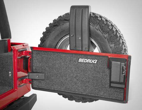 Jeep Tailgate 07-18 Jeep Jk/Jku 2 Door & 4 Door Tailgate Mat Charcoal BedRug