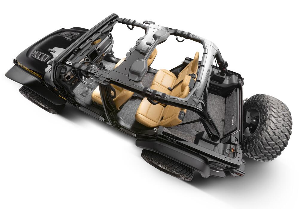 Jeep 18+ Jeep JL Floor Linger Kit 2 pc. Front Replaces Factory Carpet Kit Charcoal BedRug-2