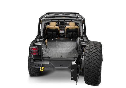 Jeep 18+ JL 4 Door 6 PC Rear Kit With Gap Hider Charcoal BedRug