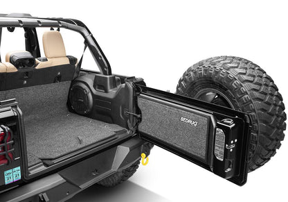 Jeep 18+ JL 4 Door 6 PC Rear Kit With Gap Hider Charcoal BedRug-1