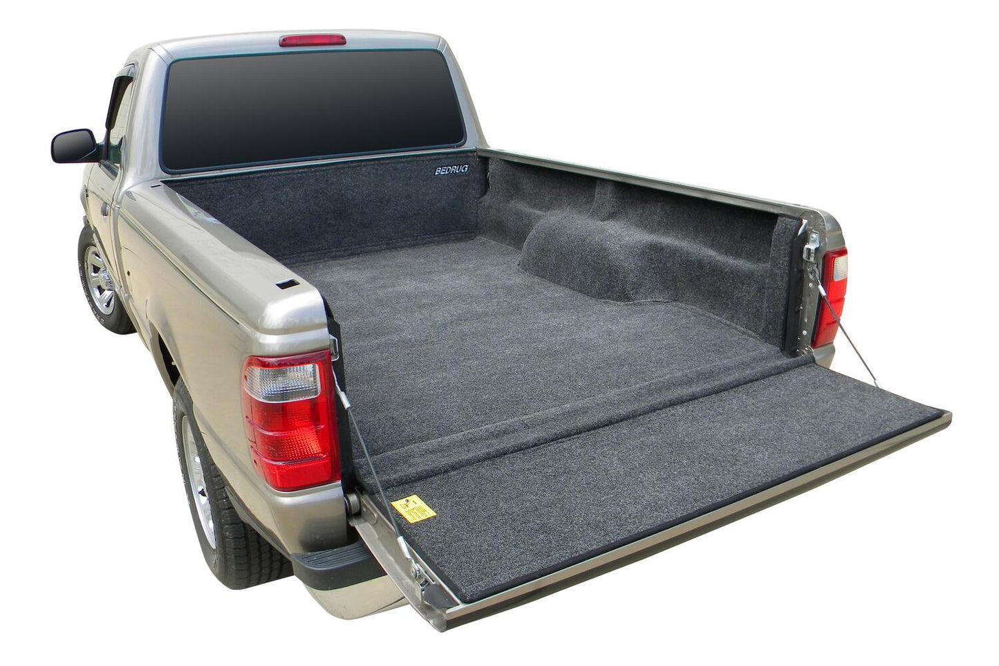 Complete Truck Bed Liner 3/4 Inch Thick Floor 1/4 Inch Thick Side Walls Included Bulkhead And Tailgate 2024 Ford Ranger Supercrew 5' Bed Charcoal BedRug