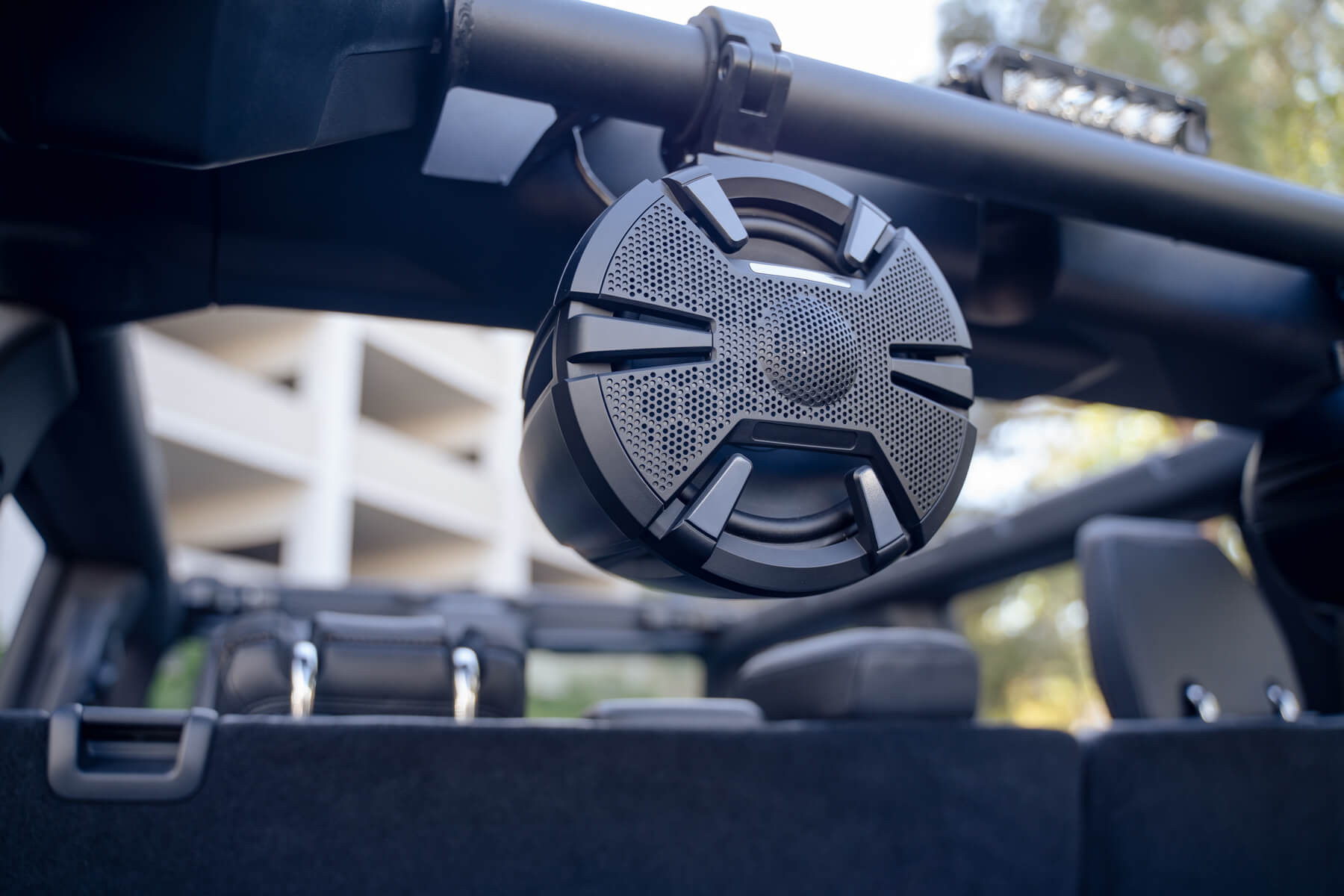 2021 2025 Ford Bronco Rear Speaker Light Mount Bar DV8 Offroad-13