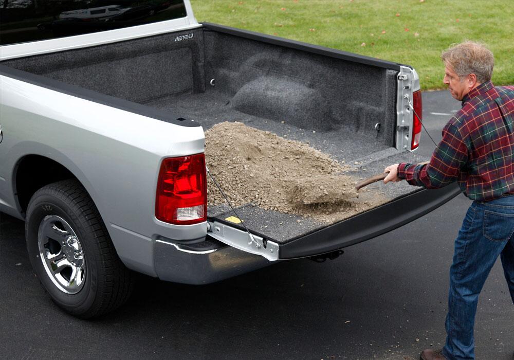 2002-18 (19-23 Classic) Ram 1500/ 2003-24 2500/3500 6'4 inch w/o RamBox Complete Truck Bed Liner 3/4 Inch Thick Floor 1/4 Inch Thick Side Walls Incl. Bulkhead And Tailgate w/o Bed Rail Storage Charcoal BedRug-3