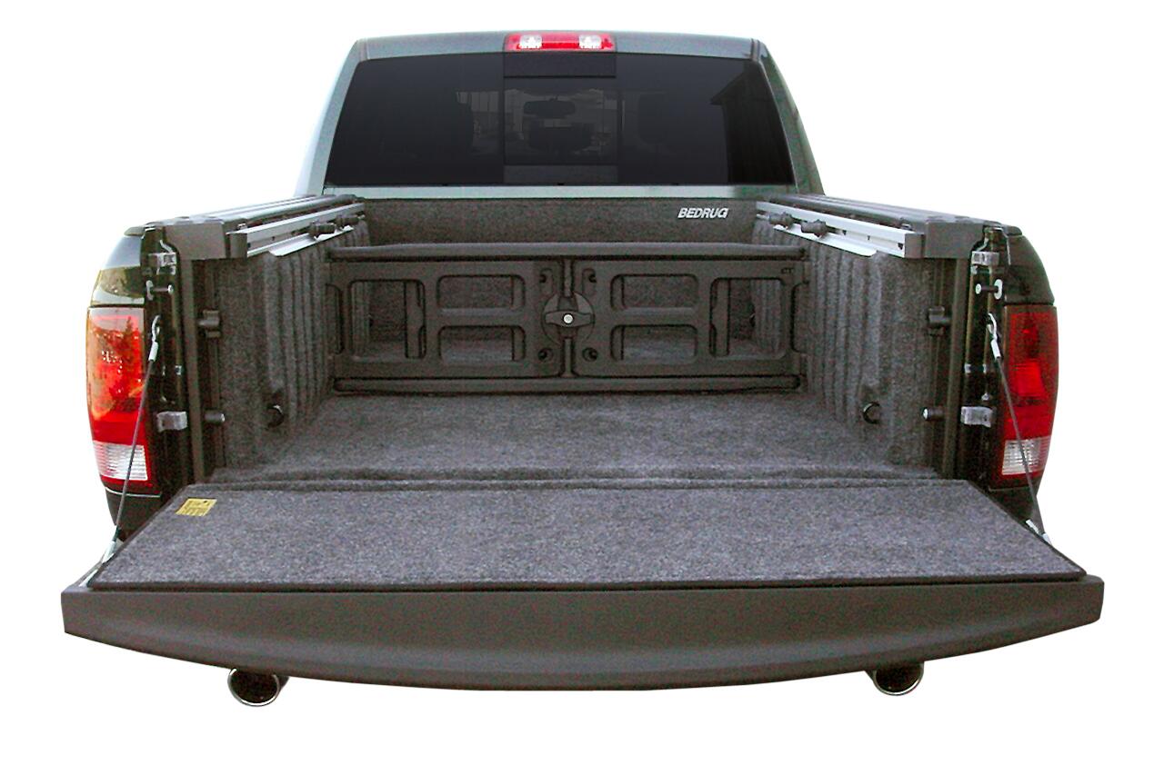 09-18 (19-23 Classic) Dodge Ram 5'7 inch Bed With Rambox Complete Truck Bed Liner 3/4 Inch Thick Floor 1/4 Inch Thick Side Walls Incl. Bulkhead And Tailgate w/Bed Rail Storage Charcoal BedRug-4