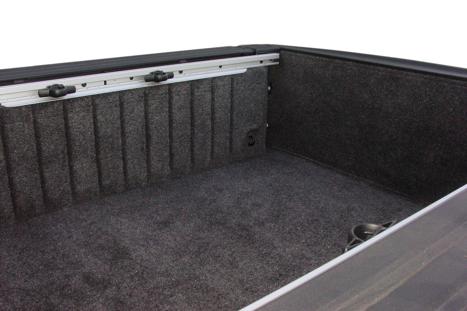 09-18 (19-23 Classic) Dodge Ram 5'7 inch Bed With Rambox Complete Truck Bed Liner 3/4 Inch Thick Floor 1/4 Inch Thick Side Walls Incl. Bulkhead And Tailgate w/Bed Rail Storage Charcoal BedRug-5
