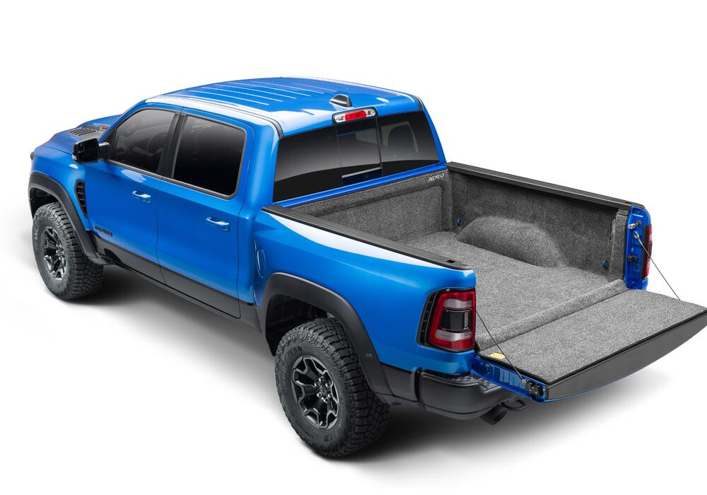 Truck Bed Liner 19+ (New Body Style) Dodge Ram 5'7 inch Bed W/Out Rambox W/Out Multifunction Tailgate Charcoal BedRug-9