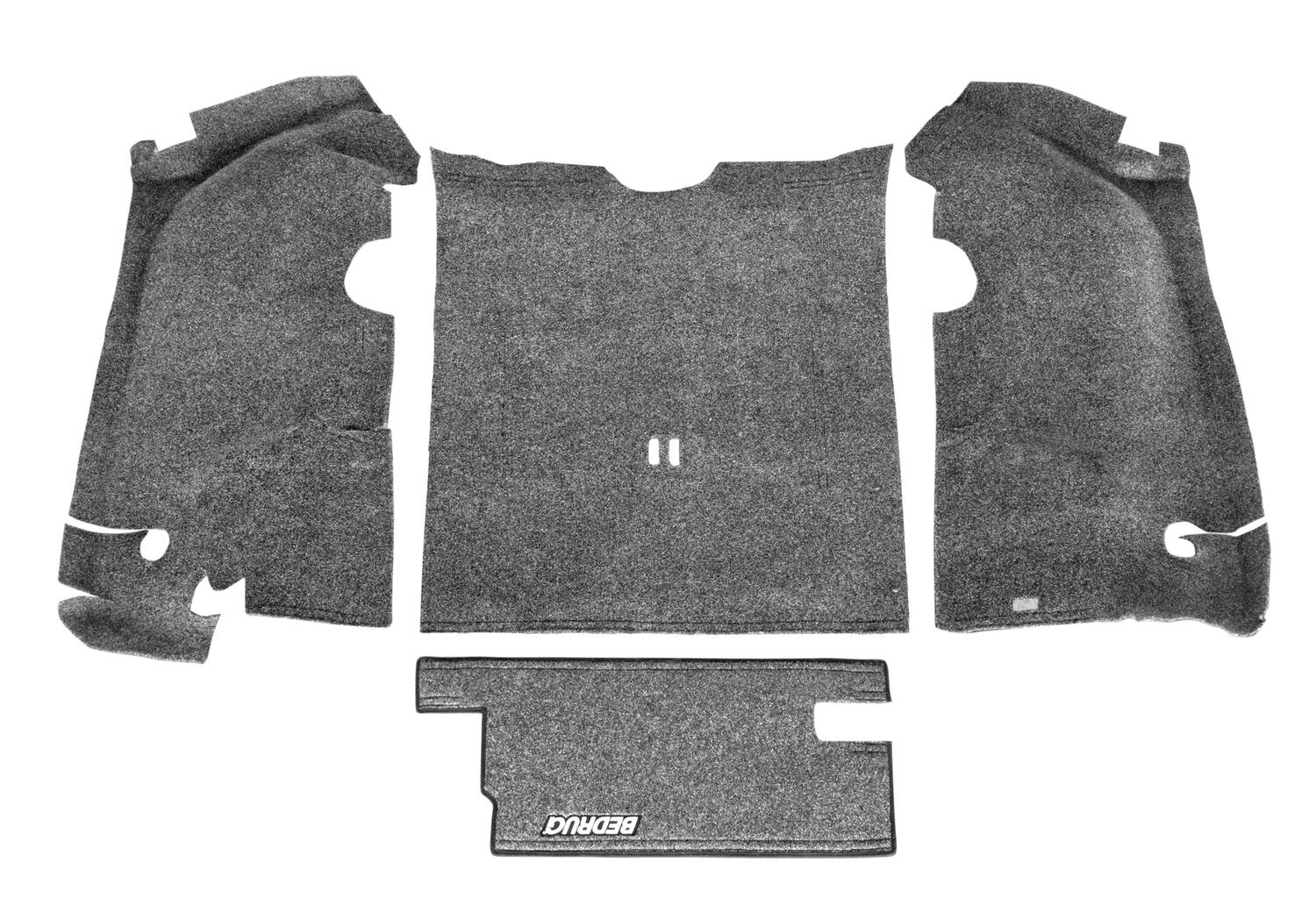 Jeep 97-06 Jeep TJ Rear Cargo Kit (Includes Tailgate) Cargo Kit 4 pc. Incl. Driver Left Hand Panel Passenger Right HandPanel Cargo Area Tailgate Replaces Factory Carpet Kit Charcoal BedRug-4