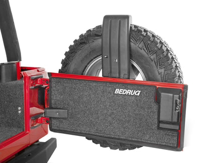 Jeep 97-06 Jeep TJ Rear Cargo Kit (Includes Tailgate) Cargo Kit 4 pc. Incl. Driver Left Hand Panel Passenger Right HandPanel Cargo Area Tailgate Replaces Factory Carpet Kit Charcoal BedRug-5