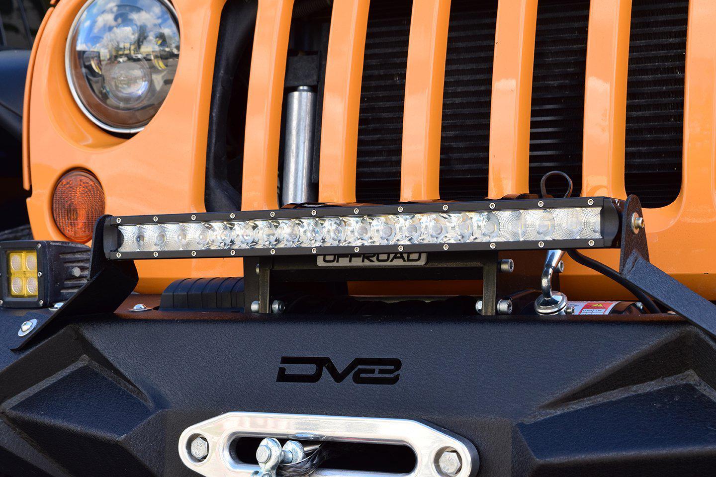 Single Row Led Light Bar 51.5 X 1.5 X 3With Chrome Face DV8 Offroad-2