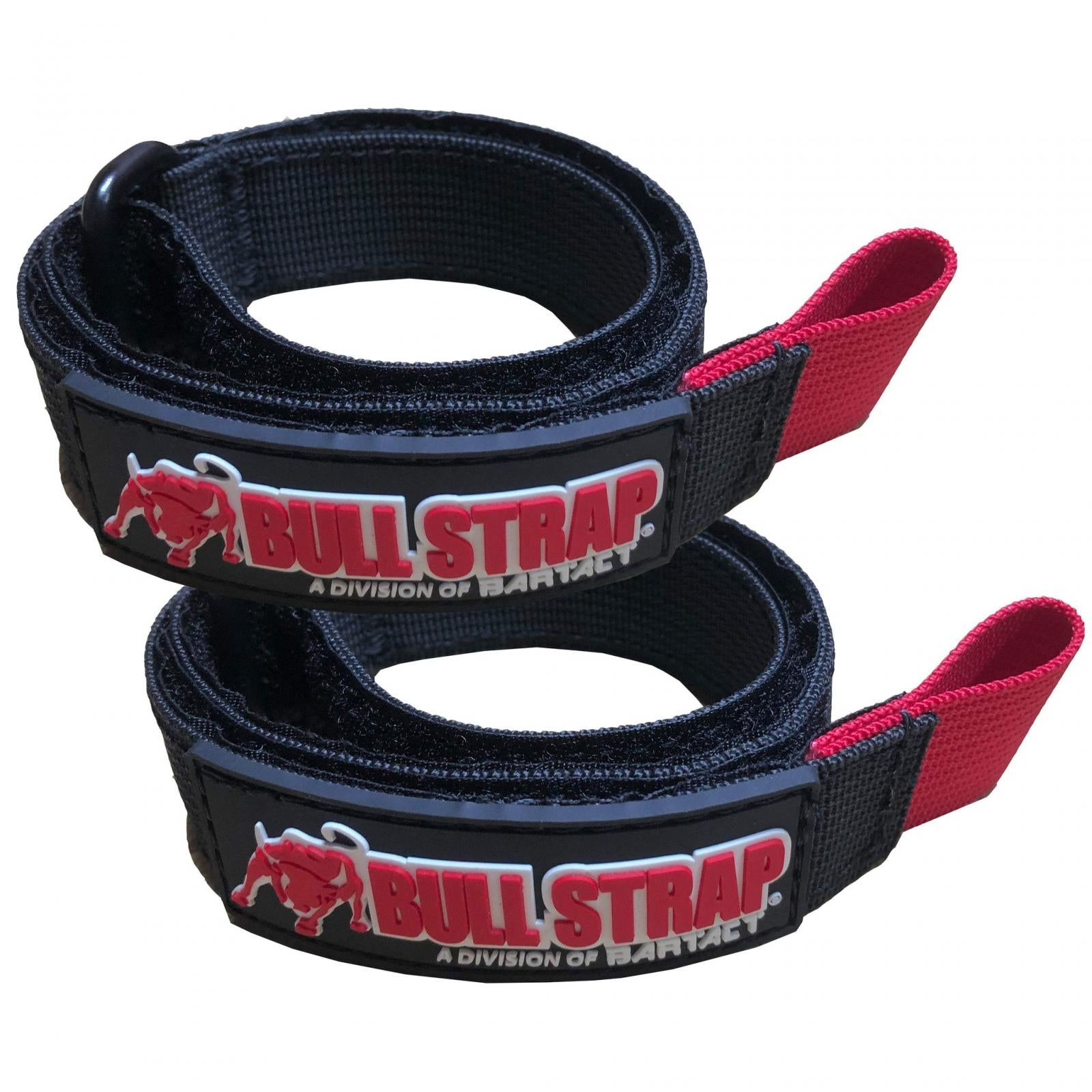 1 Inch Adjustable Bull Wrap Heavy Duty Utility Cinch Strap w/ Hook and Loop, PALS/MOLLE Compatible Tie Pair of 2, Bartact