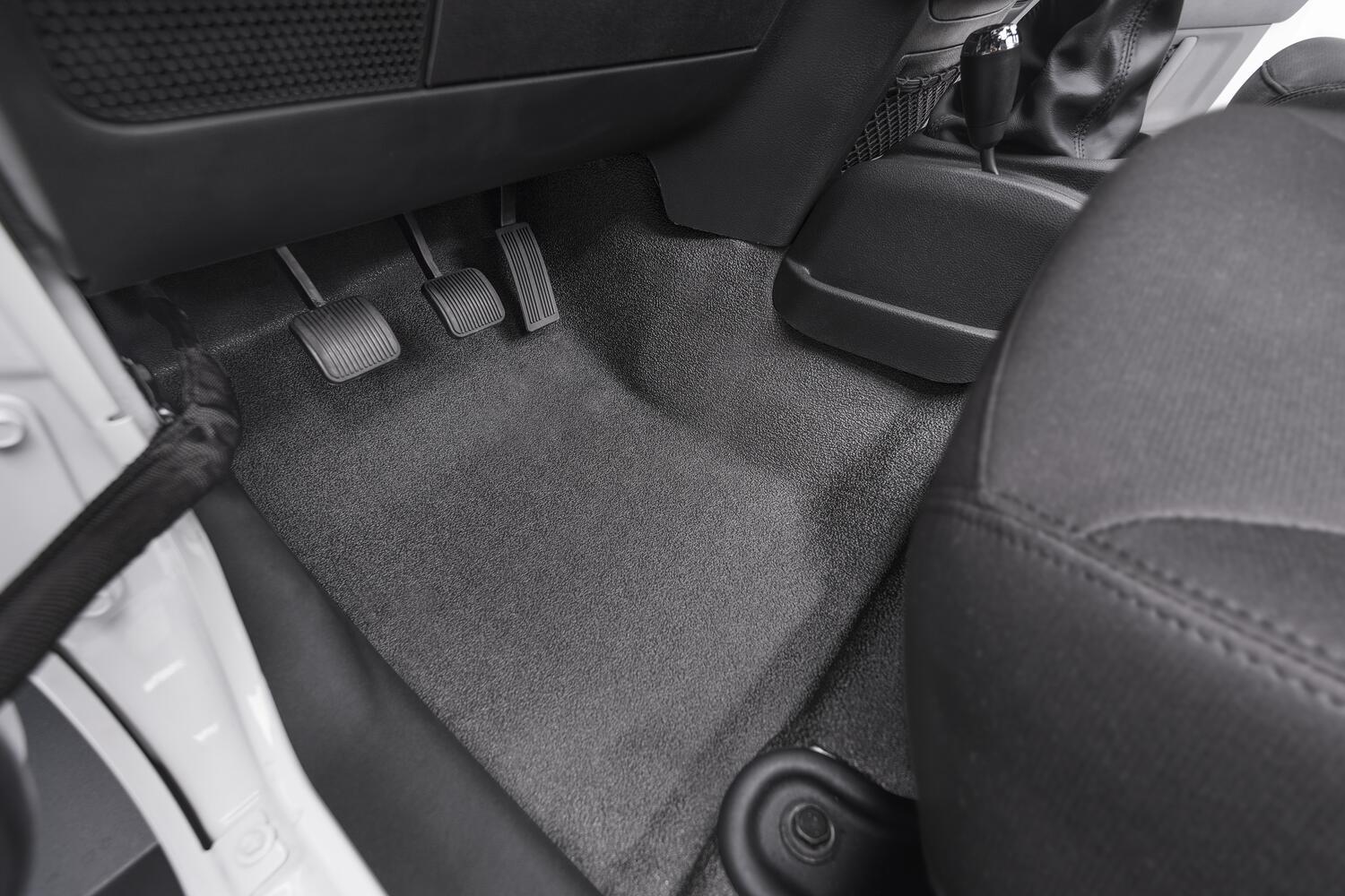 Jeep Bedtred 07-10 Jeep JK 2Dr Front 3Pc Floor Kit (Includes Heat Shields) Charcoal BedRug-2