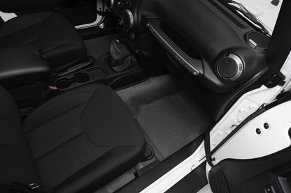 Jeep Bedtred 07-10 Jeep JK 2Dr Front 3Pc Floor Kit (Includes Heat Shields) Charcoal BedRug-3