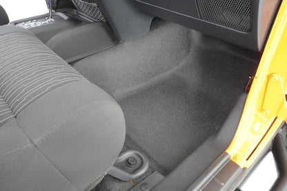 Jeep Bedtred 07-18 Jeep JK Unltd 4Dr Front 4Pc Floor Kit (Inc Heat Shields) Charcoal BedRug-6