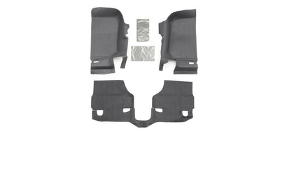 Jeep Bedtred 11-18 JK 2Dr Front 3Pc Floor Kit (Includes Heat Shields) Floor Liner Kit 3 pc. Front Kit Includes Heat Shields Charcoal BedRug-3