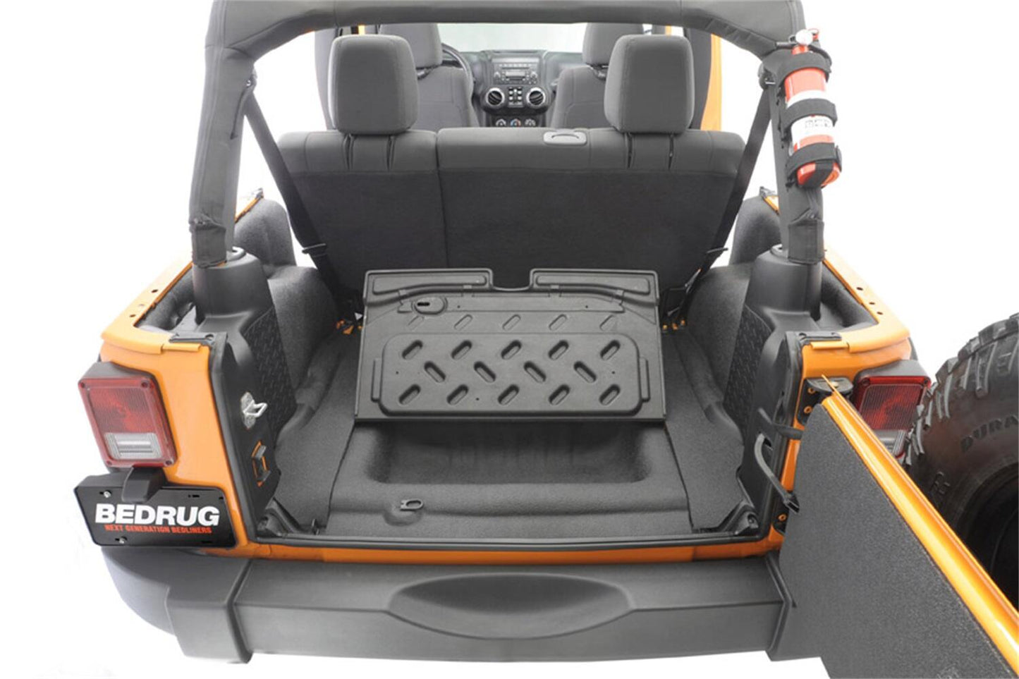 Jeep Bedtred 11-18 JK 2Dr Rear 5Pc Cargo Kit Rear Kit Incl. Drivers Wheel Well/ Passengers Wheel Well/ Rear Cargo Floor/ Tailgate And Tub Liner Charcoal BedRug-2
