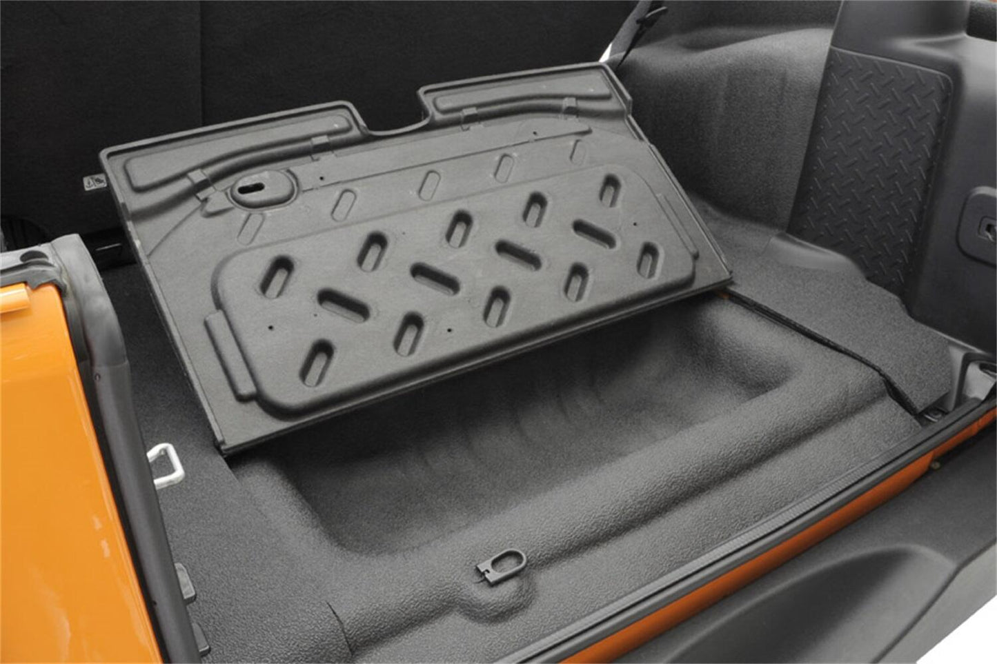 Jeep Bedtred 11-18 JK 2Dr Rear 5Pc Cargo Kit Rear Kit Incl. Drivers Wheel Well/ Passengers Wheel Well/ Rear Cargo Floor/ Tailgate And Tub Liner Charcoal BedRug-3