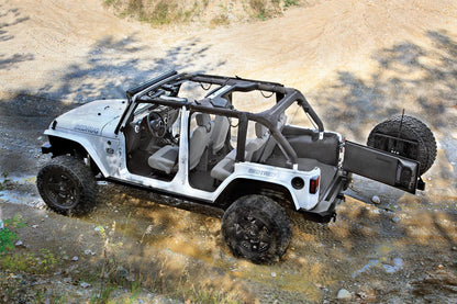 Jeep Bedtred 11-18 JK Unltd 4Dr Rear 5Pc Cargo Kit Rear Kit Incl. Drivers Wheel Well/ Passengers Wheel Well/ Rear Cargo Floor/ Tailgate And Tub Liner Charcoal BedRug