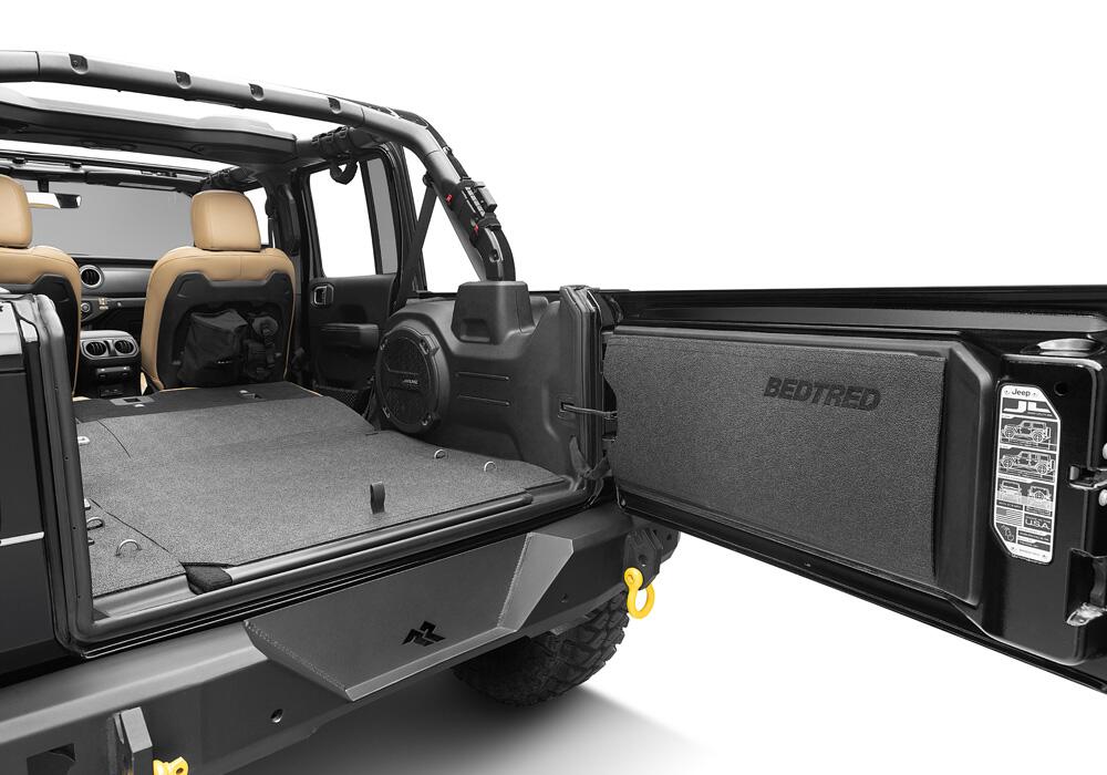Jeep Bedtred 18+ JL 2 Door Bedtred 2 PC Front Floor Kit Charcoal BedRug-4