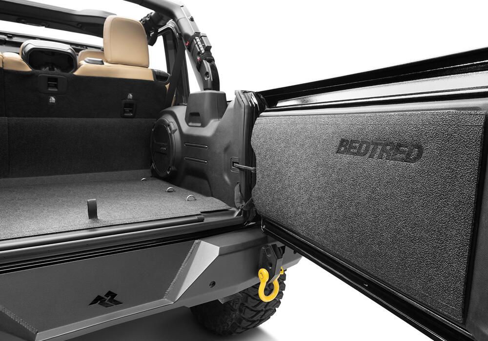 Jeep Bedtred 18+ JL 2 Door Bedtred 2 PC Front Floor Kit Charcoal BedRug-5