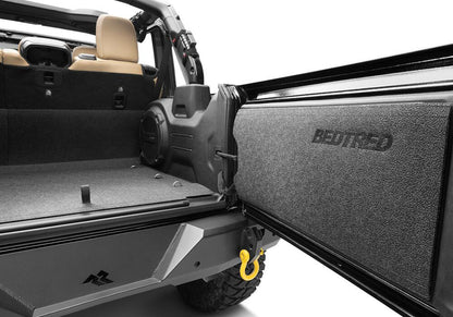 Jeep Bedtred 18+ JL 2 Door Bedtred 4 PC Rear Kit Charcoal BedRug-3
