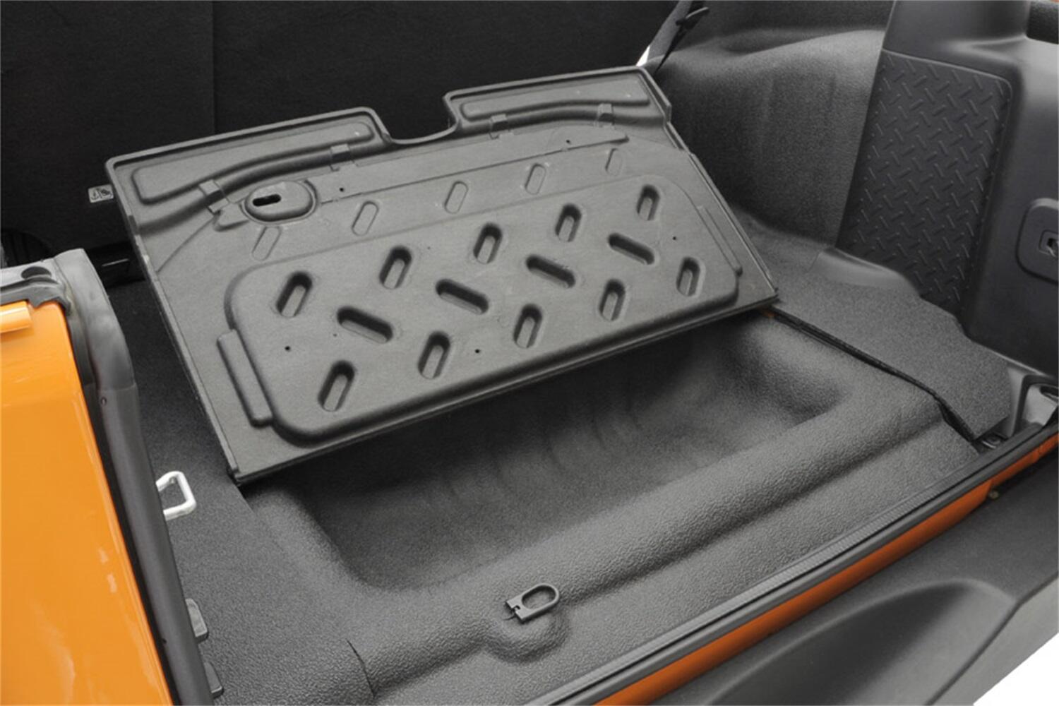 Jeep Bedtred 03-06 Jeep LJ Unltd Rear 4Pc Cargo Kit Incl. Driver Left Hand Panel Passenger Right HandPanel Cargo Area Tailgate Replaces Factory Carpet Kit Charcoal BedRug-3