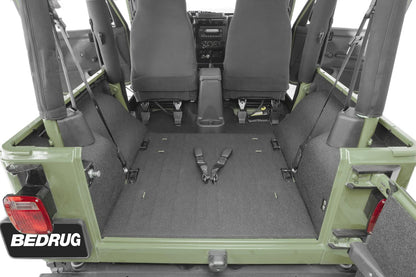 Jeep Bedtred 97-06 Jeep TJ 97-06 Rear 4Pc Cargo Kit Incl. Driver Left Hand Panel Passenger Right Hand Panel Cargo Area Tailgate Replaces Factory Carpet Kit Charcoal BedRug-2
