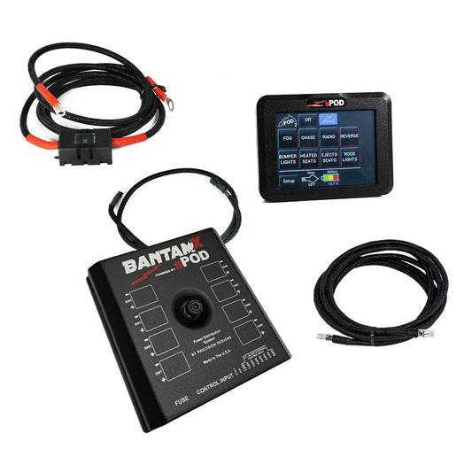 sPOD BantamX Touchscreen for Uni with 84 Inch battery cables