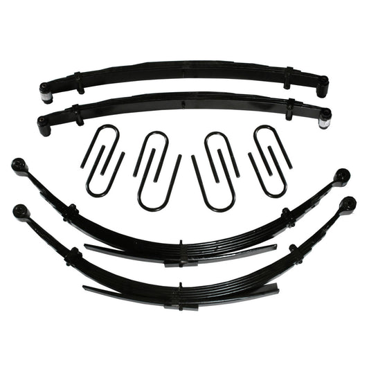 Chevy/GMC Lift Kit 2.5 Inch Lift 73-87 Pickup/Suburban For Use w/52 Inch Rear Springs Includes Front/Rear Leaf Springs Front/Rear U Bolt Kits Bushing Kit 73-74 K20 Pickup K25/K2500 Pickup Skyjacker